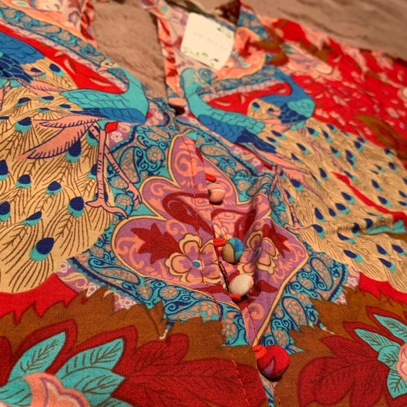 Designed romper with belt - Picture 2 of 4